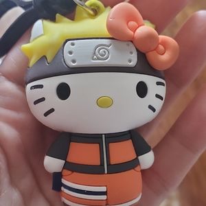 hello kitty x naruto keychain